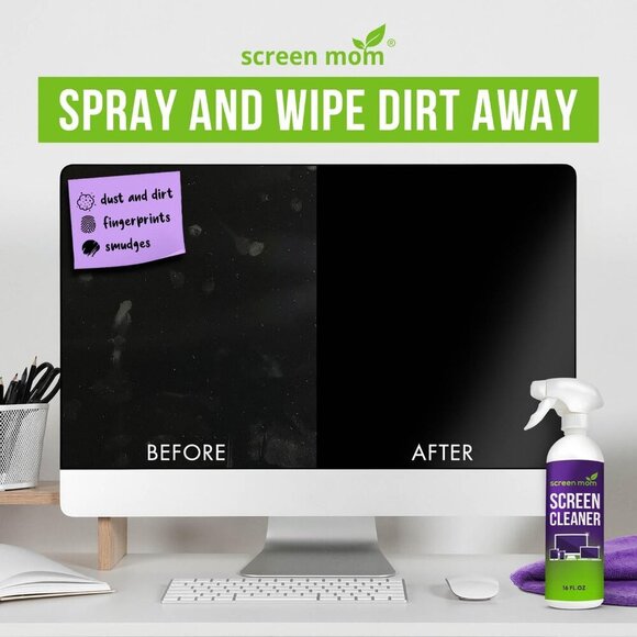 Screen Cleaner Spray and Microfiber Cloth 16oz Screen Cleaner Spray and Wipe for - Picture 4 of 5